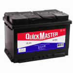 Аккумулятор автомобильный QUICK MASTER E 6СТ-75 L (L)-(1) 620A 276*175*190 для umm