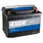 Аккумулятор EXIDE Classic EC700 70Ah 640A для riley