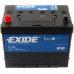 Аккумулятор EXIDE Excell EB705 70Ah 540A для acura