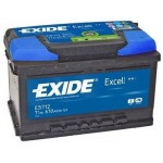 Аккумулятор EXIDE Excell EB712 71Ah 670A для glas