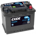 Аккумулятор EXIDE Classic EC550 55Ah 460A для think