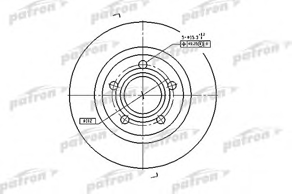 PBD4239 PATRON Тормозной диск